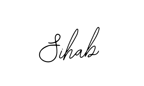 if you are searching for the best signature style for your name Sihab. so please give up your signature search. here we have designed multiple signature styles  using Bearetta-2O07w. Sihab signature style 12 images and pictures png