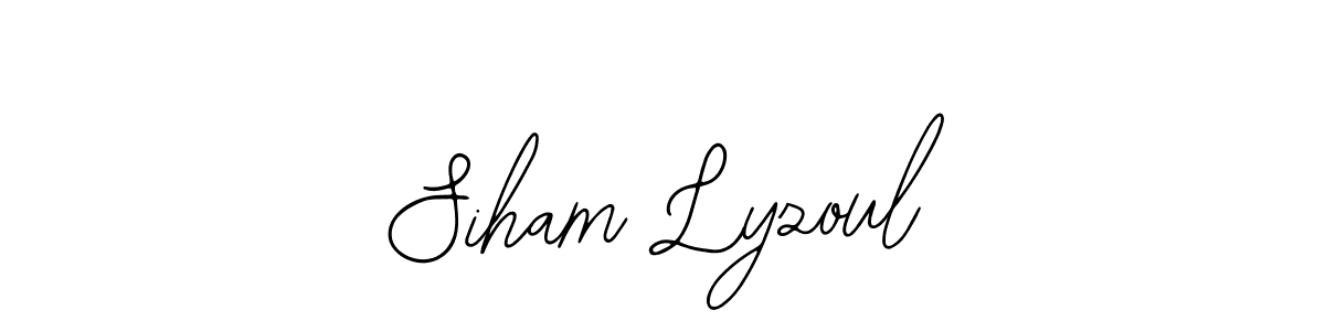 It looks lik you need a new signature style for name Siham Lyzoul. Design unique handwritten (Bearetta-2O07w) signature with our free signature maker in just a few clicks. Siham Lyzoul signature style 12 images and pictures png