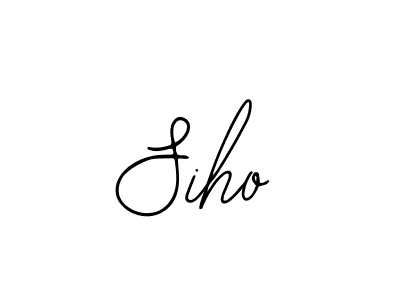 How to make Siho signature? Bearetta-2O07w is a professional autograph style. Create handwritten signature for Siho name. Siho signature style 12 images and pictures png