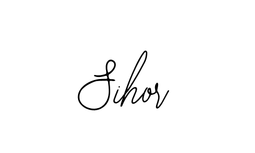 How to make Sihor name signature. Use Bearetta-2O07w style for creating short signs online. This is the latest handwritten sign. Sihor signature style 12 images and pictures png