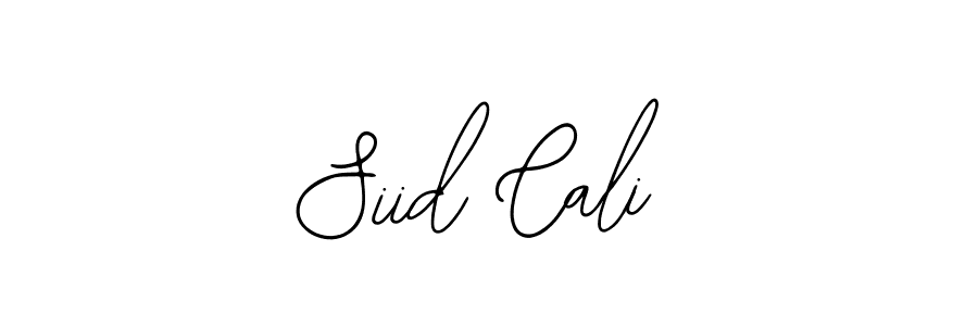 How to make Siid Cali name signature. Use Bearetta-2O07w style for creating short signs online. This is the latest handwritten sign. Siid Cali signature style 12 images and pictures png