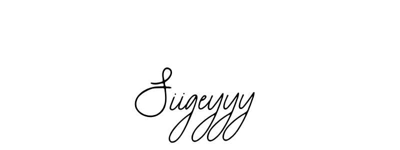 How to make Siigeyyy signature? Bearetta-2O07w is a professional autograph style. Create handwritten signature for Siigeyyy name. Siigeyyy signature style 12 images and pictures png