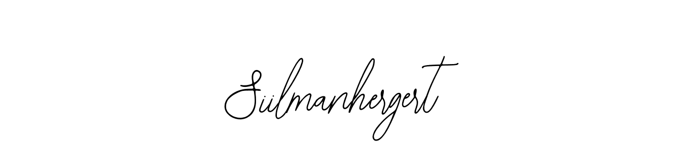 How to make Siilmanhergert name signature. Use Bearetta-2O07w style for creating short signs online. This is the latest handwritten sign. Siilmanhergert signature style 12 images and pictures png