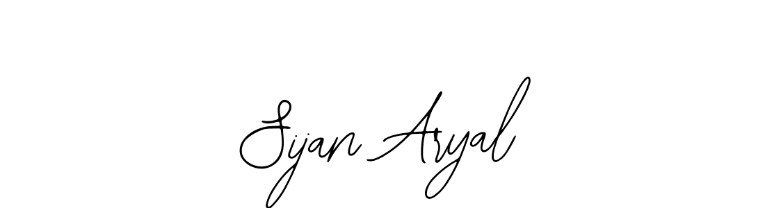 Bearetta-2O07w is a professional signature style that is perfect for those who want to add a touch of class to their signature. It is also a great choice for those who want to make their signature more unique. Get Sijan Aryal name to fancy signature for free. Sijan Aryal signature style 12 images and pictures png