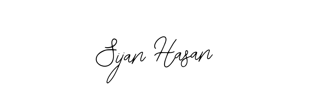 How to make Sijan Hasan name signature. Use Bearetta-2O07w style for creating short signs online. This is the latest handwritten sign. Sijan Hasan signature style 12 images and pictures png