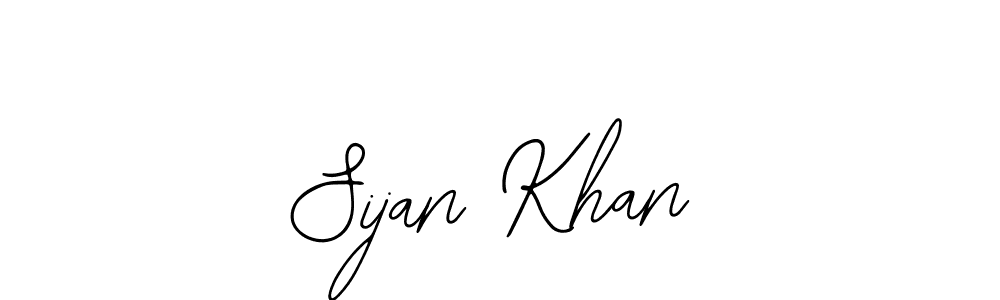 The best way (Bearetta-2O07w) to make a short signature is to pick only two or three words in your name. The name Sijan Khan include a total of six letters. For converting this name. Sijan Khan signature style 12 images and pictures png
