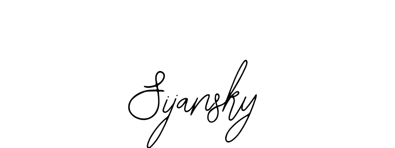 How to make Sijansky name signature. Use Bearetta-2O07w style for creating short signs online. This is the latest handwritten sign. Sijansky signature style 12 images and pictures png