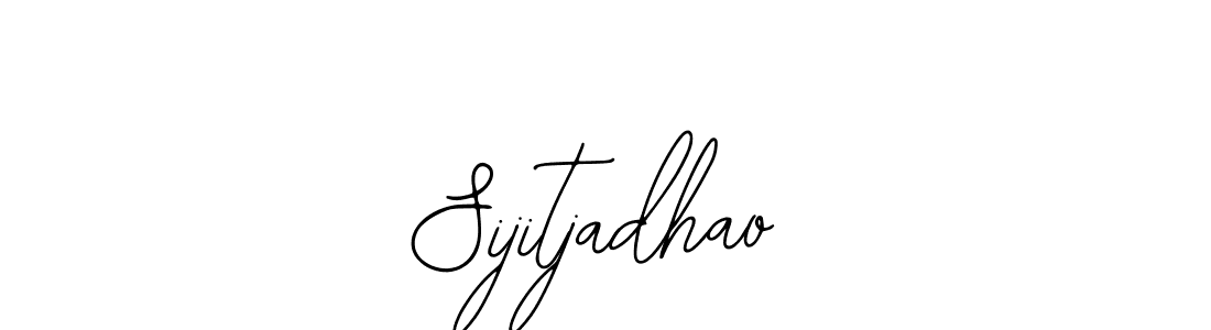 The best way (Bearetta-2O07w) to make a short signature is to pick only two or three words in your name. The name Sijitjadhao include a total of six letters. For converting this name. Sijitjadhao signature style 12 images and pictures png