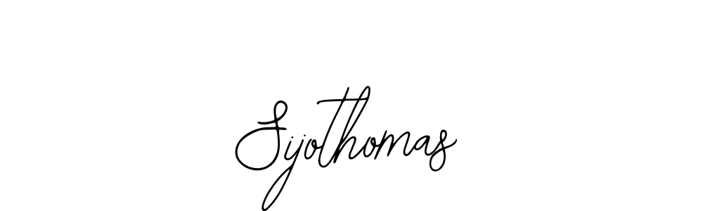 How to make Sijothomas name signature. Use Bearetta-2O07w style for creating short signs online. This is the latest handwritten sign. Sijothomas signature style 12 images and pictures png