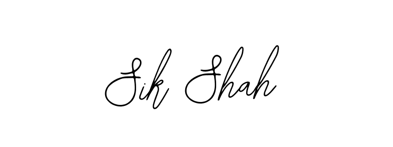 Bearetta-2O07w is a professional signature style that is perfect for those who want to add a touch of class to their signature. It is also a great choice for those who want to make their signature more unique. Get Sik Shah name to fancy signature for free. Sik Shah signature style 12 images and pictures png