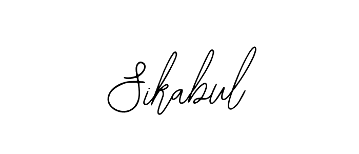 Use a signature maker to create a handwritten signature online. With this signature software, you can design (Bearetta-2O07w) your own signature for name Sikabul. Sikabul signature style 12 images and pictures png