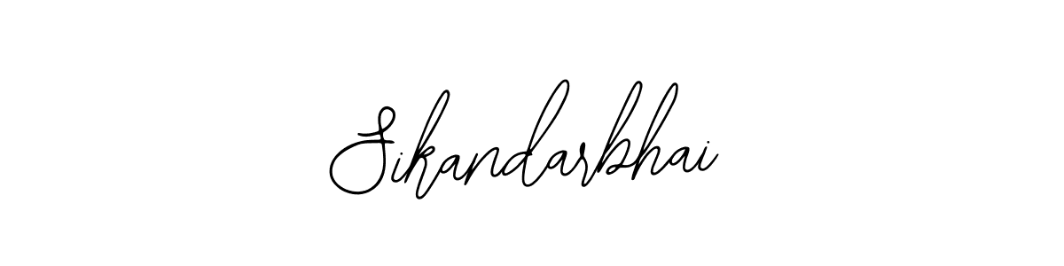 Also You can easily find your signature by using the search form. We will create Sikandarbhai name handwritten signature images for you free of cost using Bearetta-2O07w sign style. Sikandarbhai signature style 12 images and pictures png