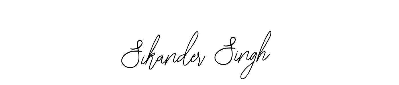 Bearetta-2O07w is a professional signature style that is perfect for those who want to add a touch of class to their signature. It is also a great choice for those who want to make their signature more unique. Get Sikander Singh name to fancy signature for free. Sikander Singh signature style 12 images and pictures png