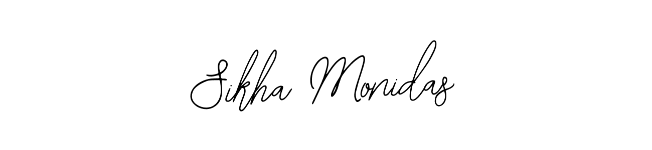 The best way (Bearetta-2O07w) to make a short signature is to pick only two or three words in your name. The name Sikha Monidas include a total of six letters. For converting this name. Sikha Monidas signature style 12 images and pictures png
