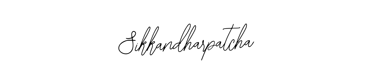 You should practise on your own different ways (Bearetta-2O07w) to write your name (Sikkandharpatcha) in signature. don't let someone else do it for you. Sikkandharpatcha signature style 12 images and pictures png