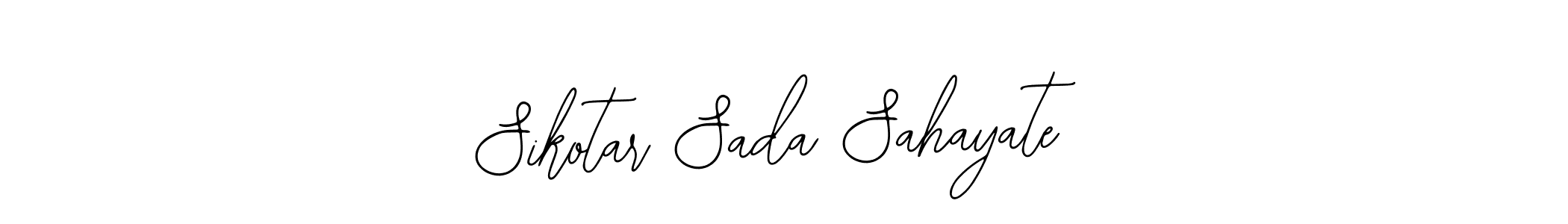 Make a beautiful signature design for name Sikotar Sada Sahayate. Use this online signature maker to create a handwritten signature for free. Sikotar Sada Sahayate signature style 12 images and pictures png