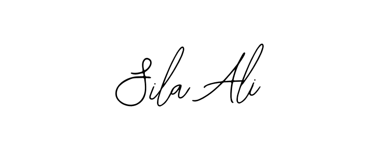 You should practise on your own different ways (Bearetta-2O07w) to write your name (Sila Ali) in signature. don't let someone else do it for you. Sila Ali signature style 12 images and pictures png