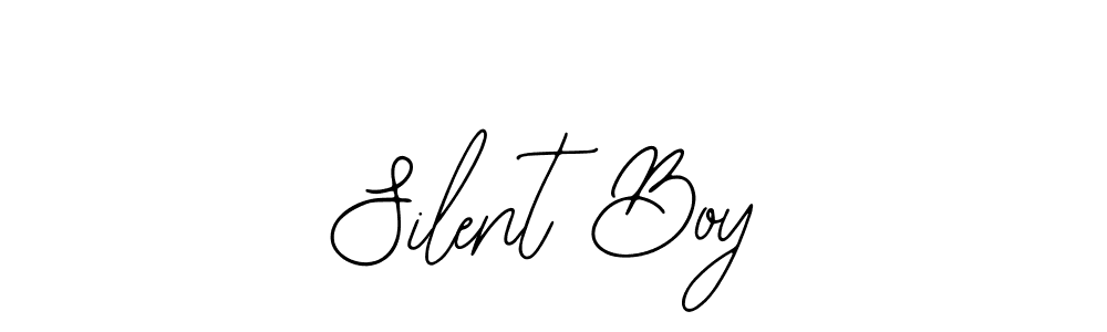 Use a signature maker to create a handwritten signature online. With this signature software, you can design (Bearetta-2O07w) your own signature for name Silent Boy. Silent Boy signature style 12 images and pictures png