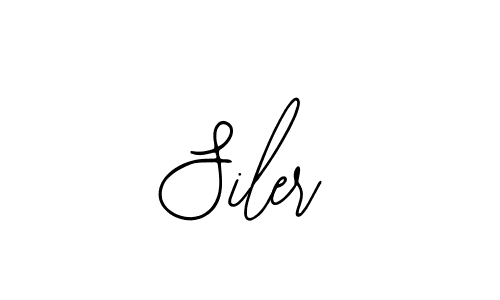 How to make Siler name signature. Use Bearetta-2O07w style for creating short signs online. This is the latest handwritten sign. Siler signature style 12 images and pictures png