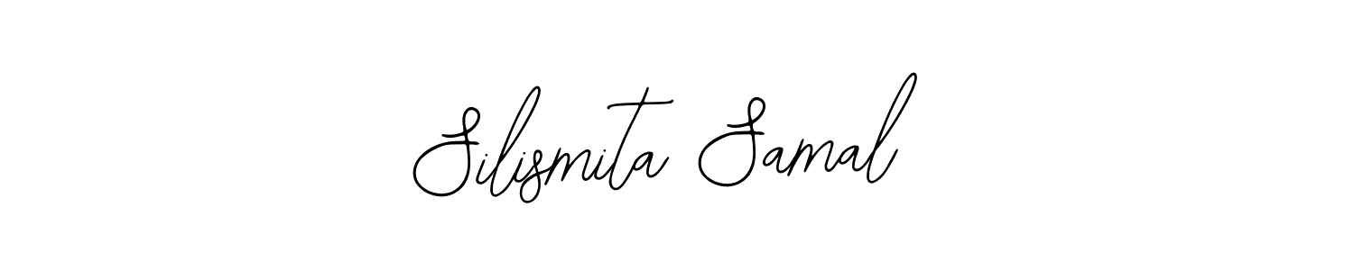 The best way (Bearetta-2O07w) to make a short signature is to pick only two or three words in your name. The name Silismita Samal include a total of six letters. For converting this name. Silismita Samal signature style 12 images and pictures png