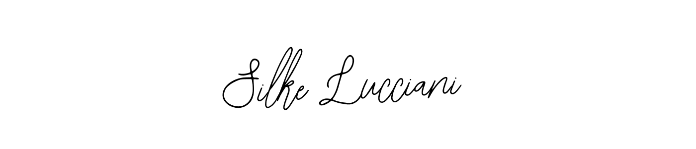 if you are searching for the best signature style for your name Silke Lucciani. so please give up your signature search. here we have designed multiple signature styles  using Bearetta-2O07w. Silke Lucciani signature style 12 images and pictures png