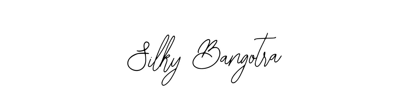 Similarly Bearetta-2O07w is the best handwritten signature design. Signature creator online .You can use it as an online autograph creator for name Silky Bangotra. Silky Bangotra signature style 12 images and pictures png