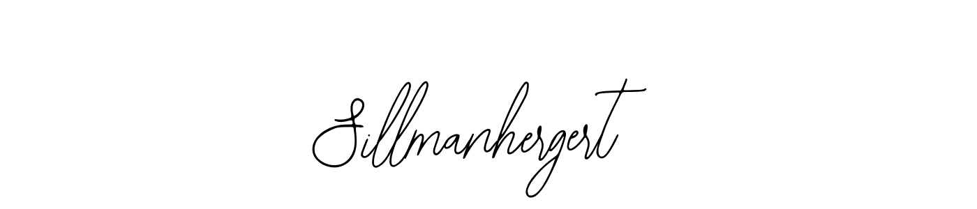 The best way (Bearetta-2O07w) to make a short signature is to pick only two or three words in your name. The name Sillmanhergert include a total of six letters. For converting this name. Sillmanhergert signature style 12 images and pictures png