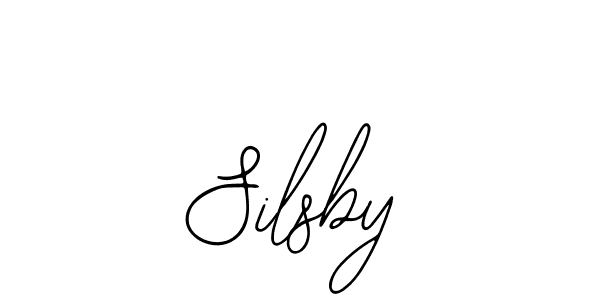 How to make Silsby name signature. Use Bearetta-2O07w style for creating short signs online. This is the latest handwritten sign. Silsby signature style 12 images and pictures png