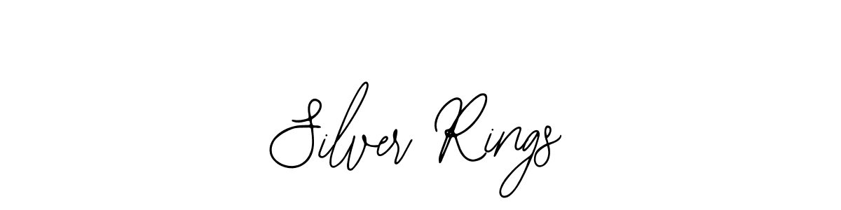 How to make Silver Rings name signature. Use Bearetta-2O07w style for creating short signs online. This is the latest handwritten sign. Silver Rings signature style 12 images and pictures png