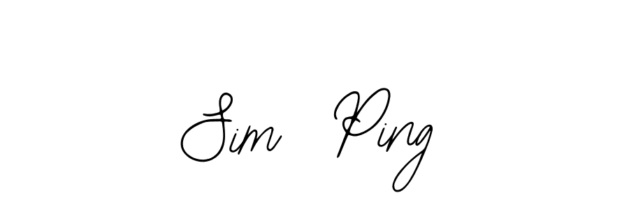 Create a beautiful signature design for name Sim  Ping. With this signature (Bearetta-2O07w) fonts, you can make a handwritten signature for free. Sim  Ping signature style 12 images and pictures png