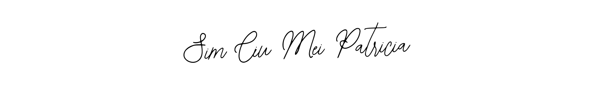 You should practise on your own different ways (Bearetta-2O07w) to write your name (Sim Ciu Mei Patricia) in signature. don't let someone else do it for you. Sim Ciu Mei Patricia signature style 12 images and pictures png