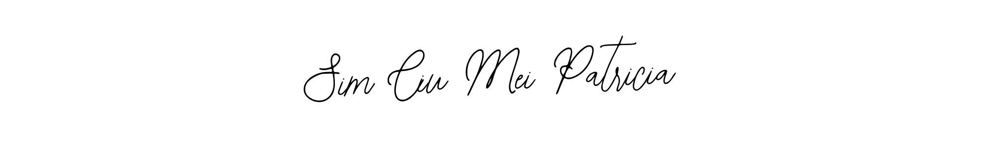 You should practise on your own different ways (Bearetta-2O07w) to write your name (Sim Ciu Mei Patricia) in signature. don't let someone else do it for you. Sim Ciu Mei Patricia signature style 12 images and pictures png