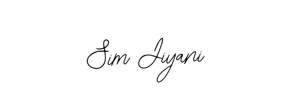 Also You can easily find your signature by using the search form. We will create Sim Jiyani name handwritten signature images for you free of cost using Bearetta-2O07w sign style. Sim Jiyani signature style 12 images and pictures png