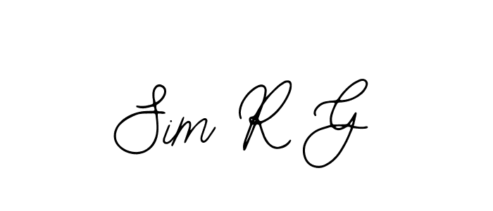 Design your own signature with our free online signature maker. With this signature software, you can create a handwritten (Bearetta-2O07w) signature for name Sim R G. Sim R G signature style 12 images and pictures png