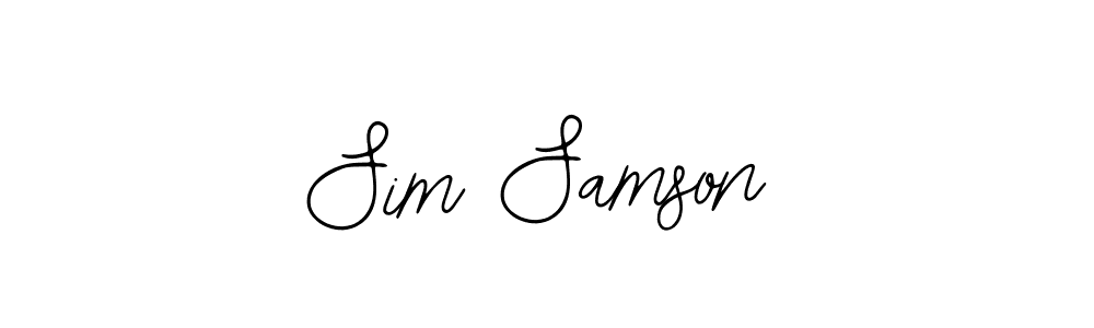 Make a beautiful signature design for name Sim Samson. Use this online signature maker to create a handwritten signature for free. Sim Samson signature style 12 images and pictures png