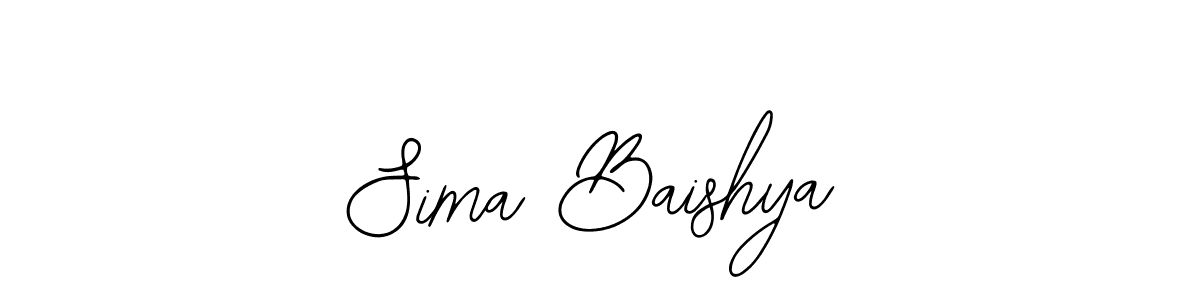 You should practise on your own different ways (Bearetta-2O07w) to write your name (Sima Baishya) in signature. don't let someone else do it for you. Sima Baishya signature style 12 images and pictures png