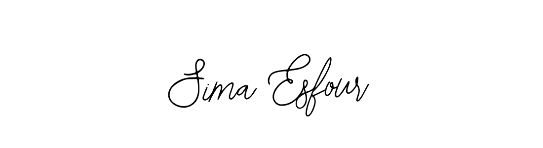 Make a beautiful signature design for name Sima Esfour. Use this online signature maker to create a handwritten signature for free. Sima Esfour signature style 12 images and pictures png
