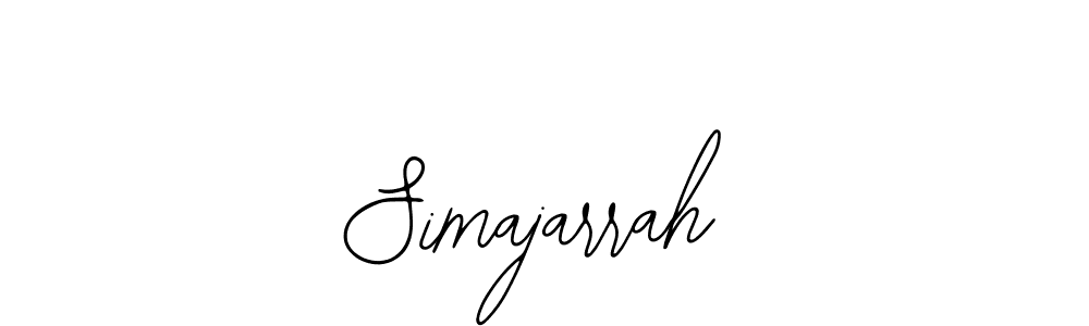 Also we have Simajarrah name is the best signature style. Create professional handwritten signature collection using Bearetta-2O07w autograph style. Simajarrah signature style 12 images and pictures png