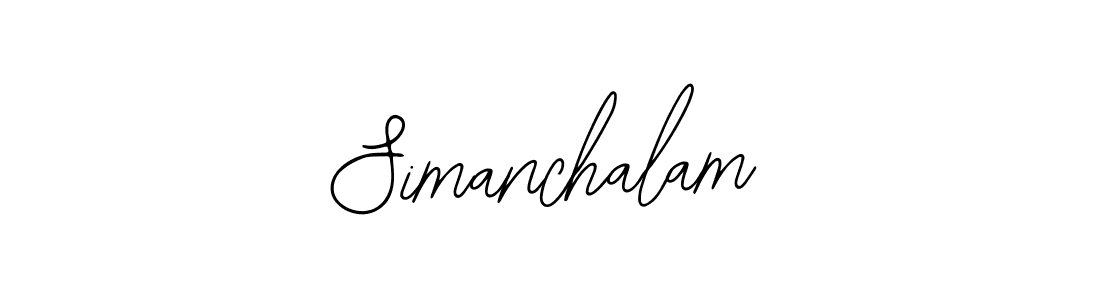 How to make Simanchalam signature? Bearetta-2O07w is a professional autograph style. Create handwritten signature for Simanchalam name. Simanchalam signature style 12 images and pictures png