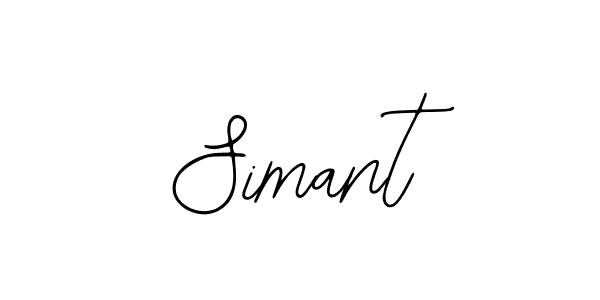 You should practise on your own different ways (Bearetta-2O07w) to write your name (Simant) in signature. don't let someone else do it for you. Simant signature style 12 images and pictures png