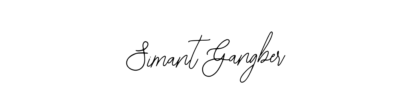 Create a beautiful signature design for name Simant Gangber. With this signature (Bearetta-2O07w) fonts, you can make a handwritten signature for free. Simant Gangber signature style 12 images and pictures png