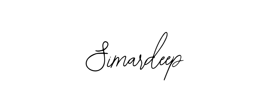 How to make Simardeep signature? Bearetta-2O07w is a professional autograph style. Create handwritten signature for Simardeep name. Simardeep signature style 12 images and pictures png