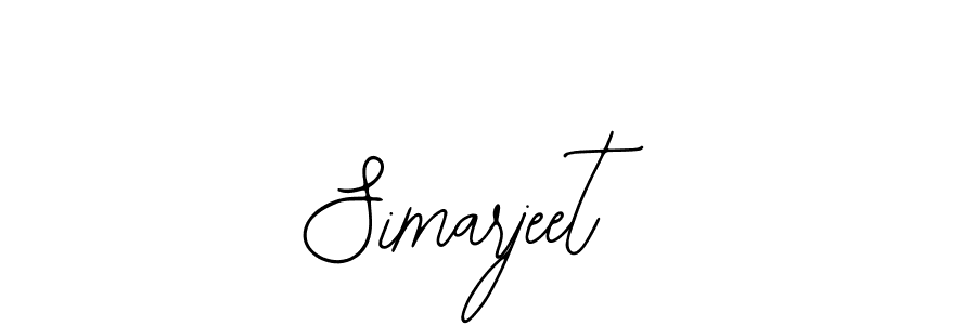 You should practise on your own different ways (Bearetta-2O07w) to write your name (Simarjeet) in signature. don't let someone else do it for you. Simarjeet signature style 12 images and pictures png
