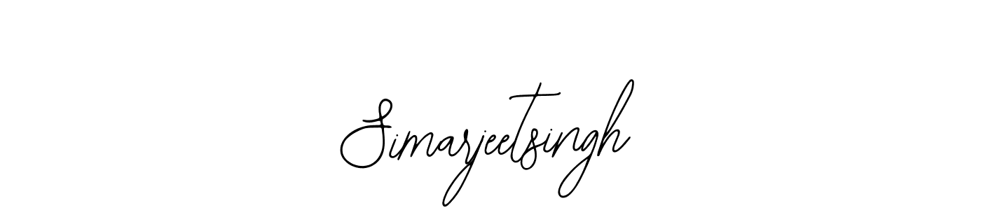 The best way (Bearetta-2O07w) to make a short signature is to pick only two or three words in your name. The name Simarjeetsingh include a total of six letters. For converting this name. Simarjeetsingh signature style 12 images and pictures png