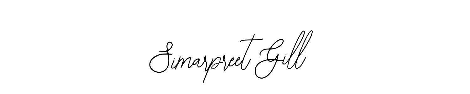 Make a beautiful signature design for name Simarpreet Gill. Use this online signature maker to create a handwritten signature for free. Simarpreet Gill signature style 12 images and pictures png