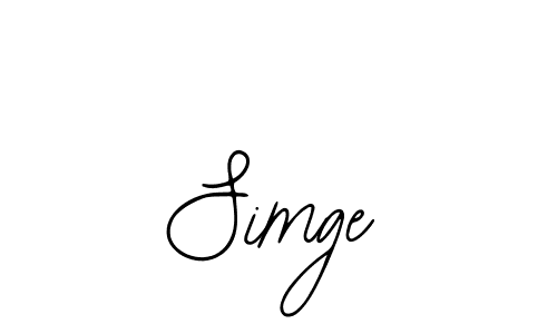 Design your own signature with our free online signature maker. With this signature software, you can create a handwritten (Bearetta-2O07w) signature for name Simge. Simge signature style 12 images and pictures png