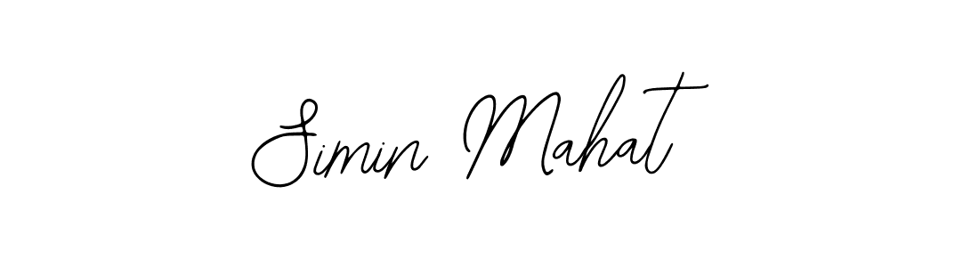 The best way (Bearetta-2O07w) to make a short signature is to pick only two or three words in your name. The name Simin Mahat include a total of six letters. For converting this name. Simin Mahat signature style 12 images and pictures png