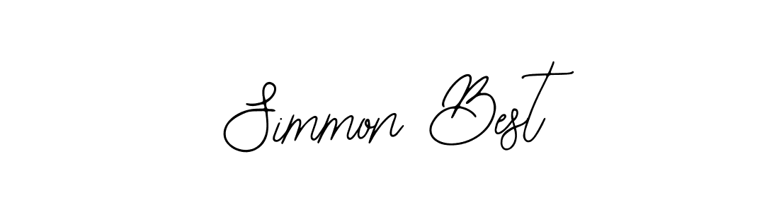 How to make Simmon Best signature? Bearetta-2O07w is a professional autograph style. Create handwritten signature for Simmon Best name. Simmon Best signature style 12 images and pictures png