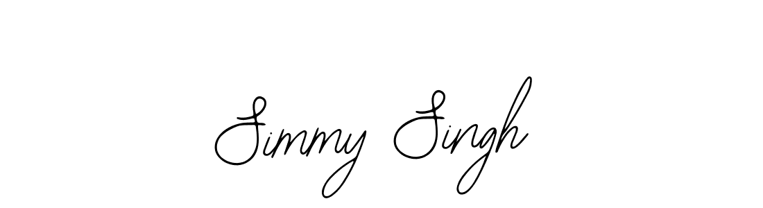 How to make Simmy Singh name signature. Use Bearetta-2O07w style for creating short signs online. This is the latest handwritten sign. Simmy Singh signature style 12 images and pictures png
