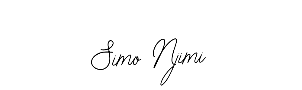 Also You can easily find your signature by using the search form. We will create Simo Njimi name handwritten signature images for you free of cost using Bearetta-2O07w sign style. Simo Njimi signature style 12 images and pictures png